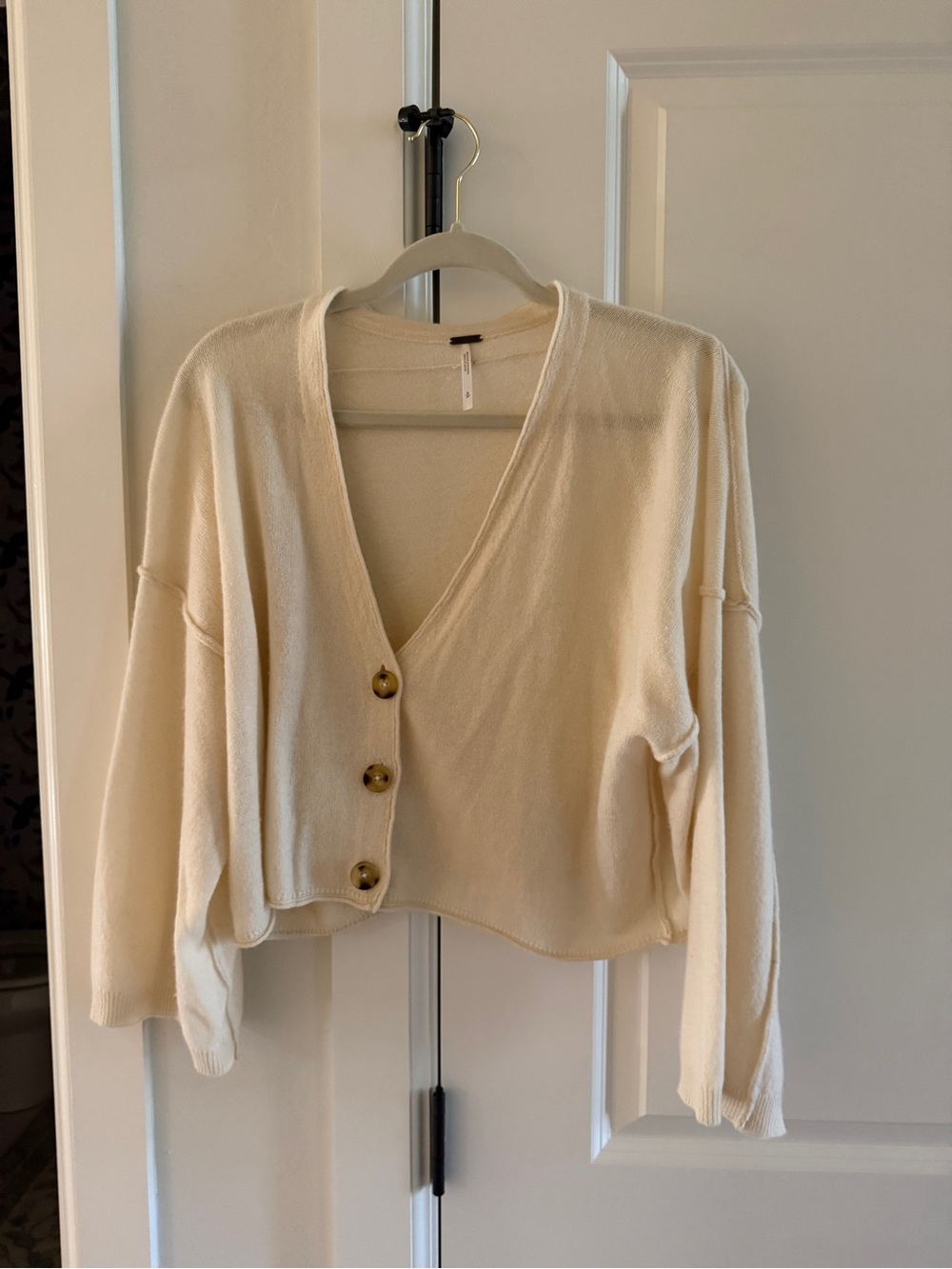 Free People Cashmere cardigan Soft Cream Small
